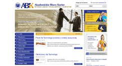 Desktop Screenshot of biurokarier.wshit.edu.pl